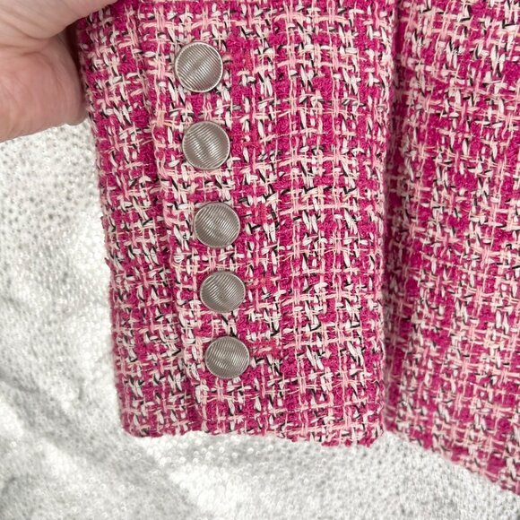 NWT L'Agence Kenzie Double Breasted Tweed Blazer Jacket - Picture 4 of 9